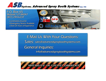 Tablet Screenshot of advancedsprayboothsystems.com